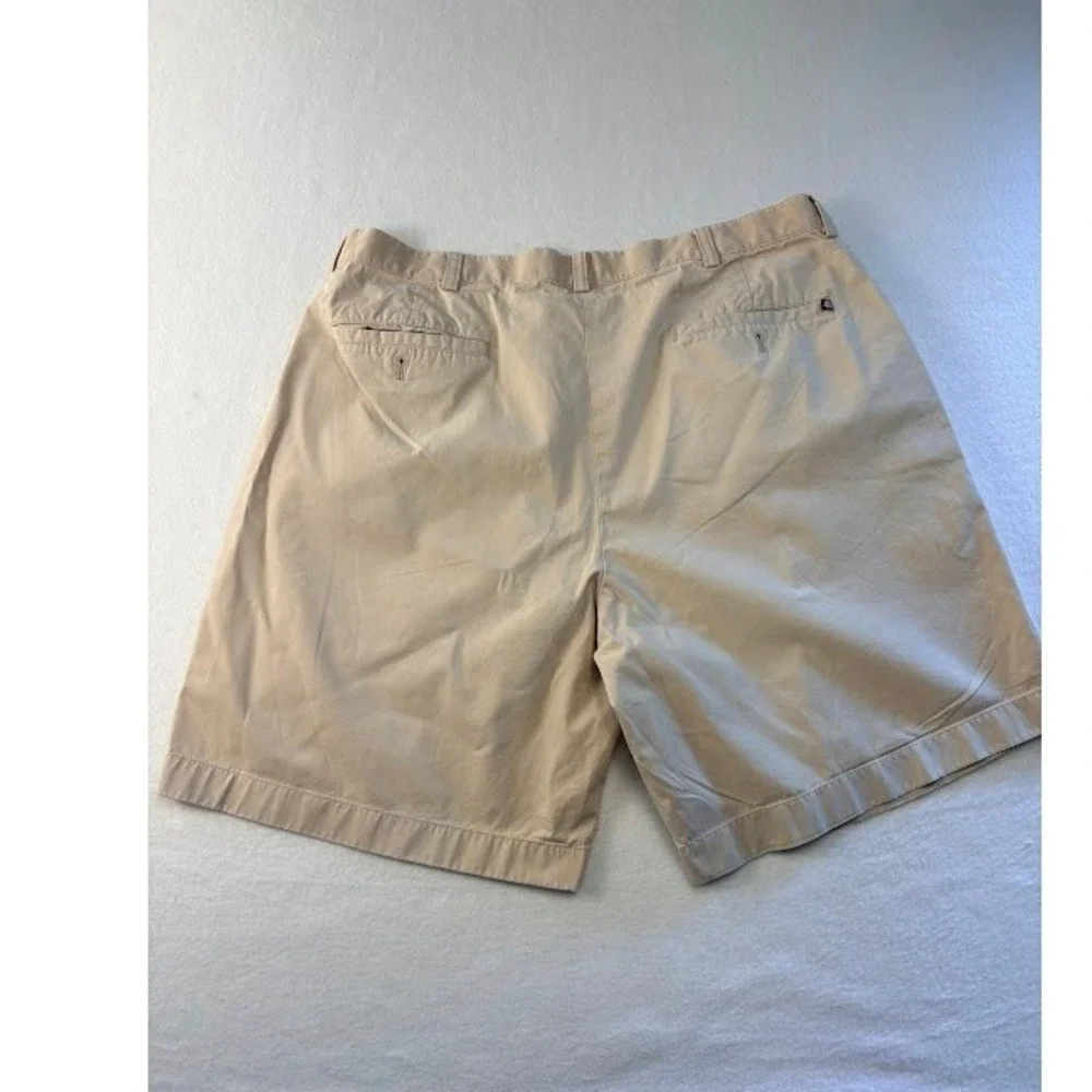 Brooks Brothers 346 Chino Shorts Mens W38 Tan Pleated Cotton 9